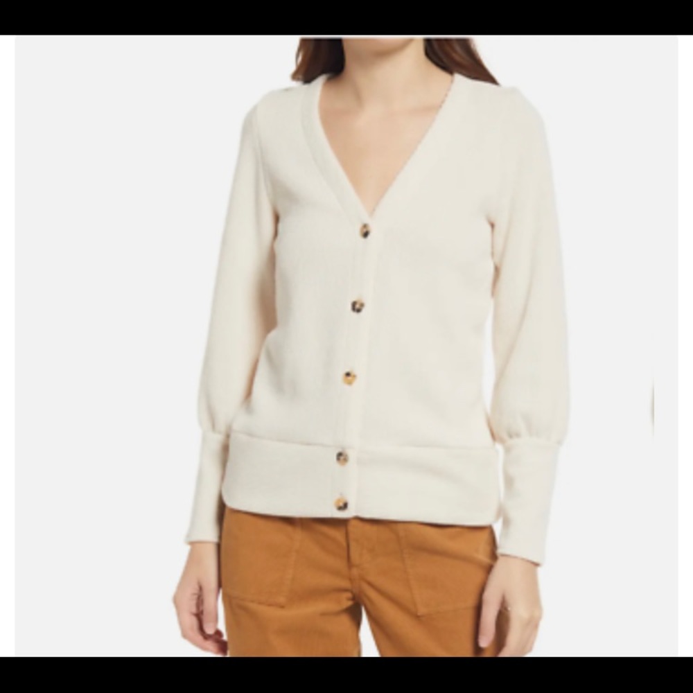 Madewell Ottoman Rib Cardigan Top